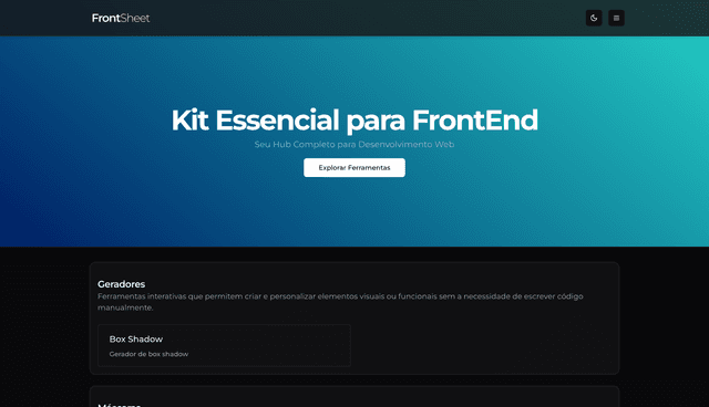 Thumbnail do projeto FrontSheet